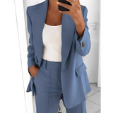 Alexes - Damenanzug mit Blazer und Hose in Blau