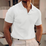 Ollie - Lässiges Waffel-Poloshirt für Herren in Weiß