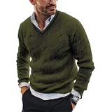 Eleganter Pullover für Herren in Grün