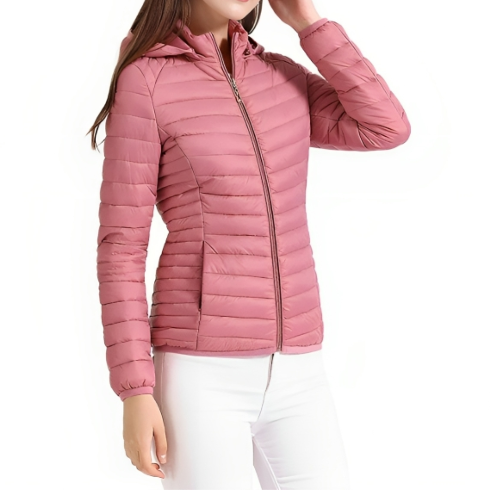 Pufferjacke mit Kapuze für Frauen für den Winter
