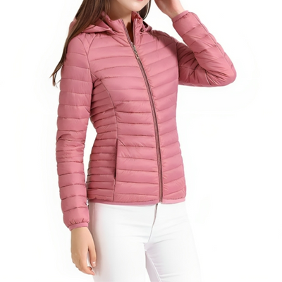 Pufferjacke mit Kapuze für Frauen für den Winter