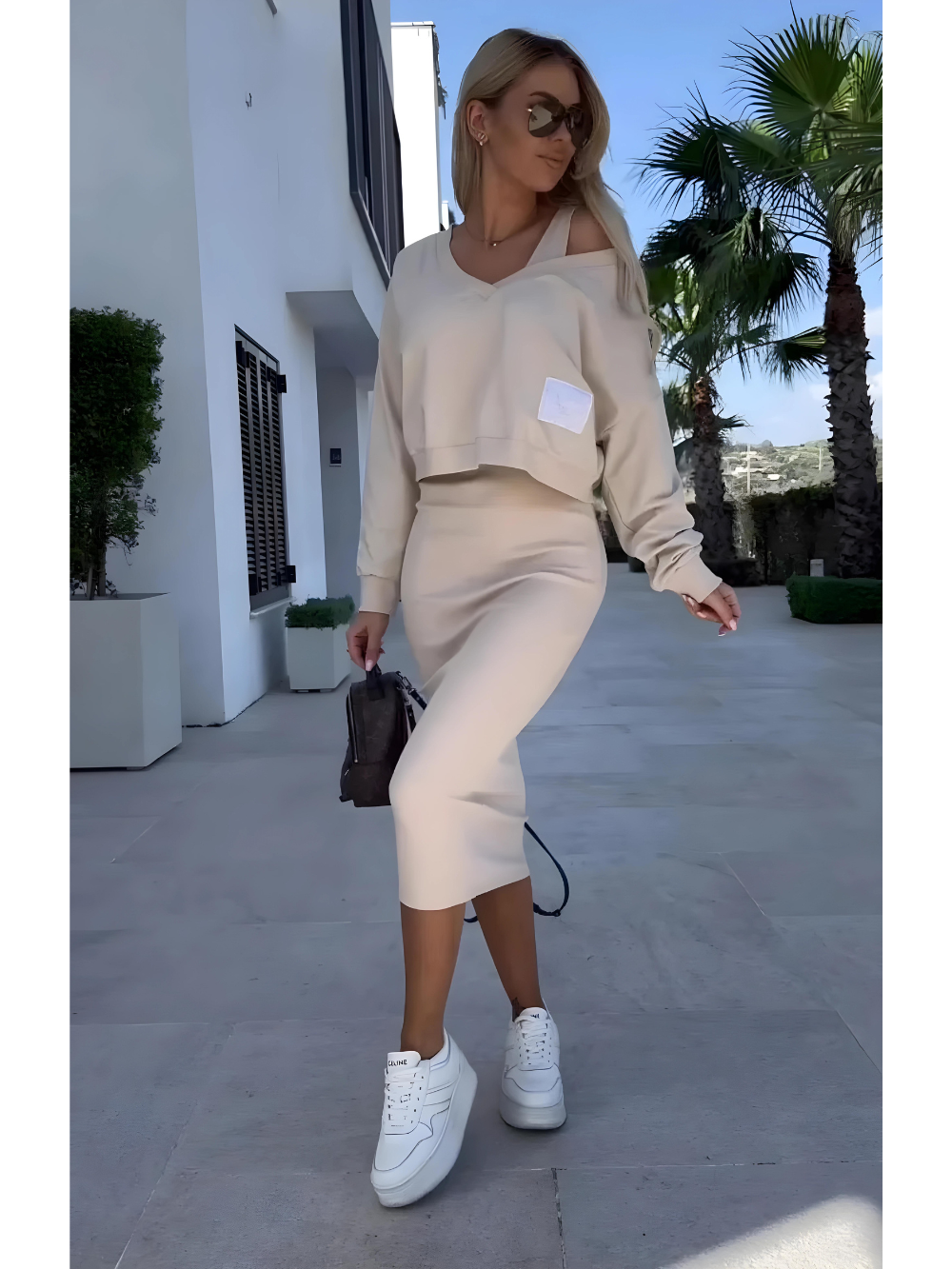 Daphne - Kuscheliges Pulloverkleid-Set