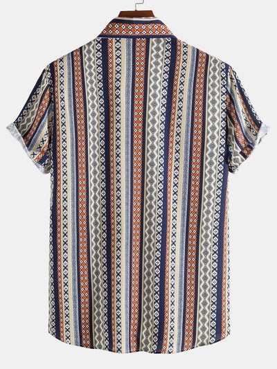 Shirt mit geometrischem Ethnomuster