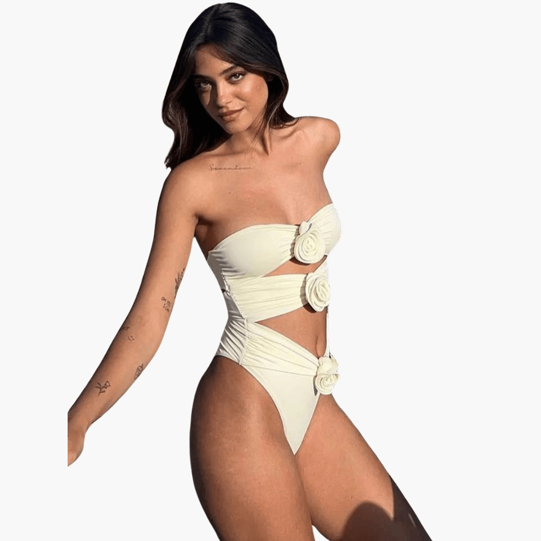 Badeanzug mit dekorativen Details für Damen – elegant & modern