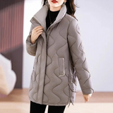 Bettina | Damen Freizeit-Winterjacke mit langen Ärmeln in Braun