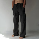 Daxter | Herren Stilvoll Sommerhose | Leicht in Schwarz