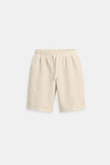 Herren Elastischer Bund Kurze Hosen in Beige
