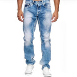 Stefan - Lockere, gerade Stretchjeans für Herren in Hellblau