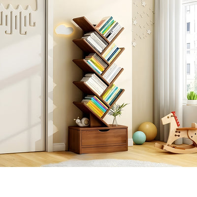 StorySpire Shelf - Vertikales Freistehendes Holz-Bücherregal