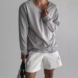 Julian - Lässiges, bequemes Sweatshirt für Herren in Grau
