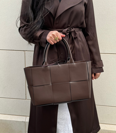 Damen Handtasche Vegan Leder – Geflochten & Elegant