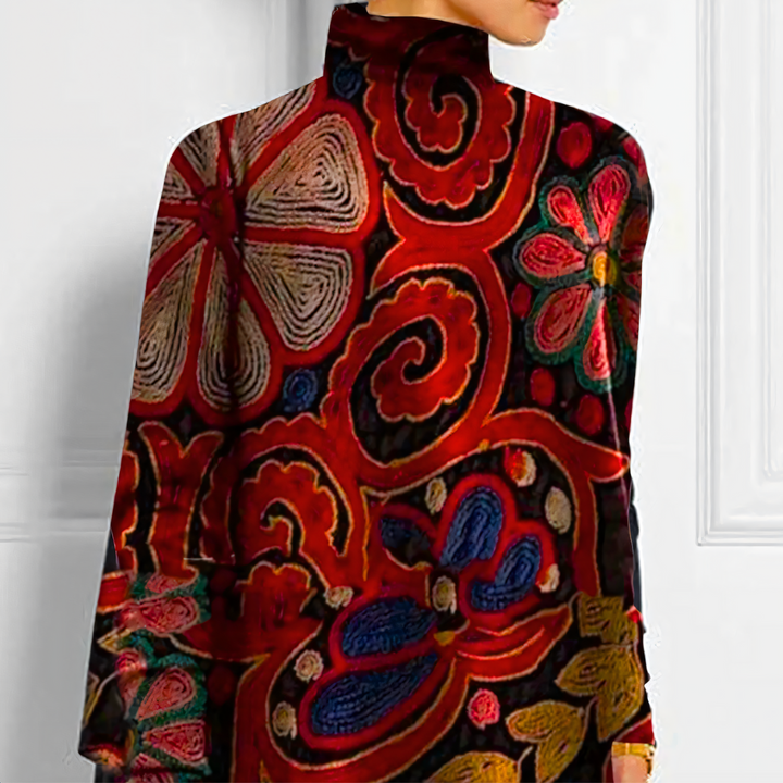 Felicia - Asymmetrisches Top im Vintage-Stil