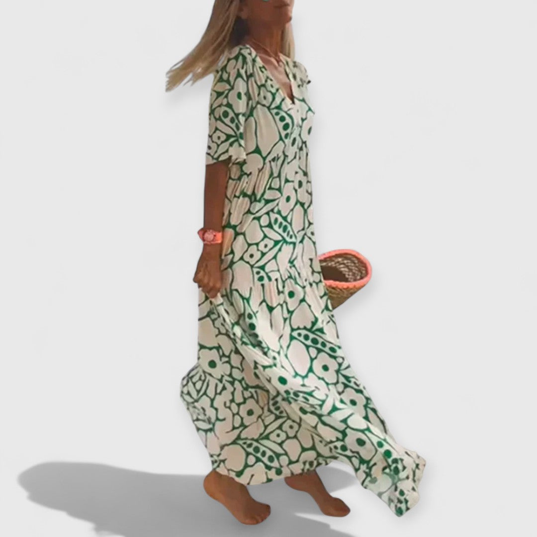 Christine | Sommerkleid Premium Blumenmuster