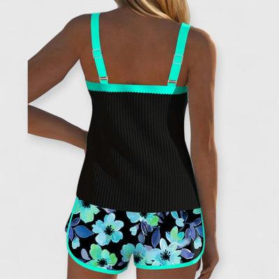 Isabelle | Bequemer Tankini mit Blumenmuster
