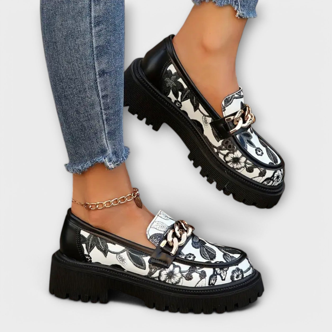 Sandra™  Elegante Retro-Mokassins