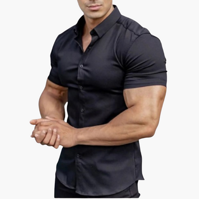 Robin | Herren Kurzarm-Hemd mit Knopfleiste
