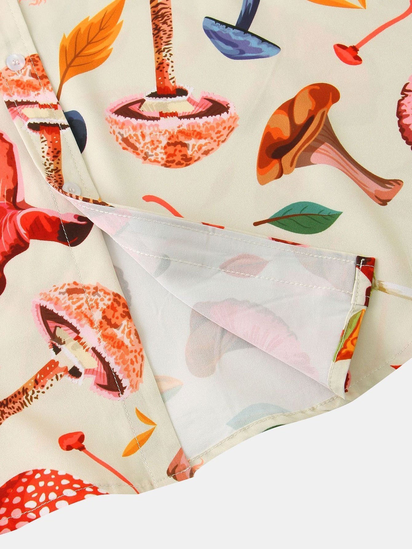 Shirt mit Pilzblattdruck