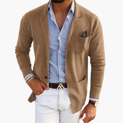 Herren Cardigan Blazer – Elegante Strickjacke für Männer