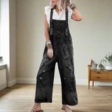 CARMELITA™ Verstellbarer Jumpsuit | Vintage Look Damen Outfit in Schwarz