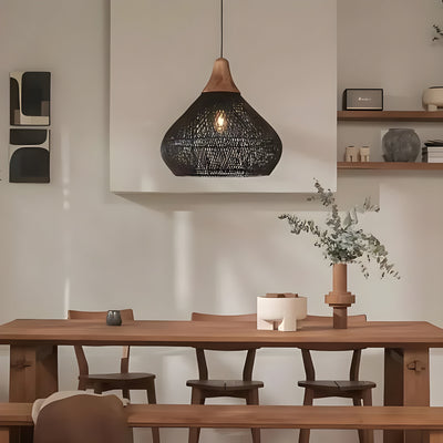 BistroBeam Light - Moderne Rattan-Pendelleuchte