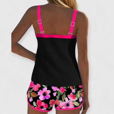 Isabelle | Bequemer Tankini mit Blumenmuster