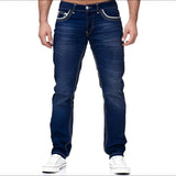 Andy - Stilvolle Jeans im Used-Look für Herren in Marineblau