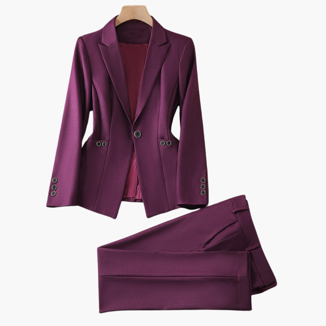 Elegantes Damen Blazer-Ensemble mit Hose - Klassisches Design