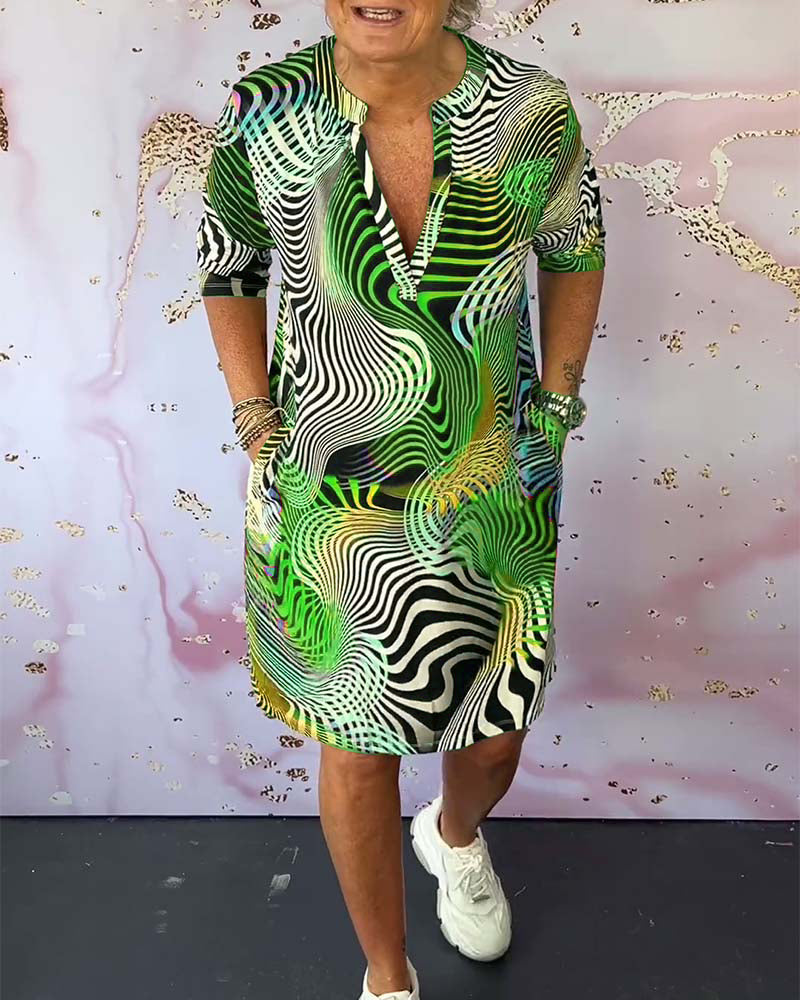 Rhiannon® | Bedrucktes Kleid in leuchtenden Farben