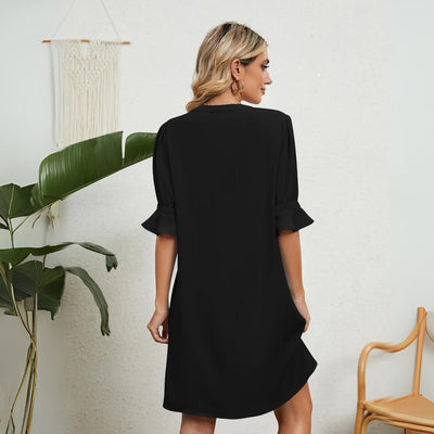 Zephyrine® | Bequemes Kleid mit V-Ausschnitt