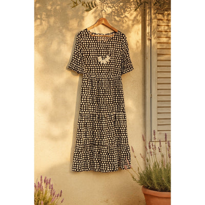 Mariam - Midikleid Mit Gerafften Ärmeln