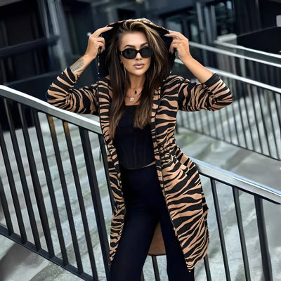 Marza - Trenchcoat mit stilvollem Print