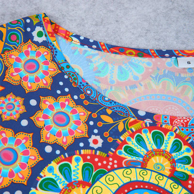 Adriana – Langarm Minikleid mit Print