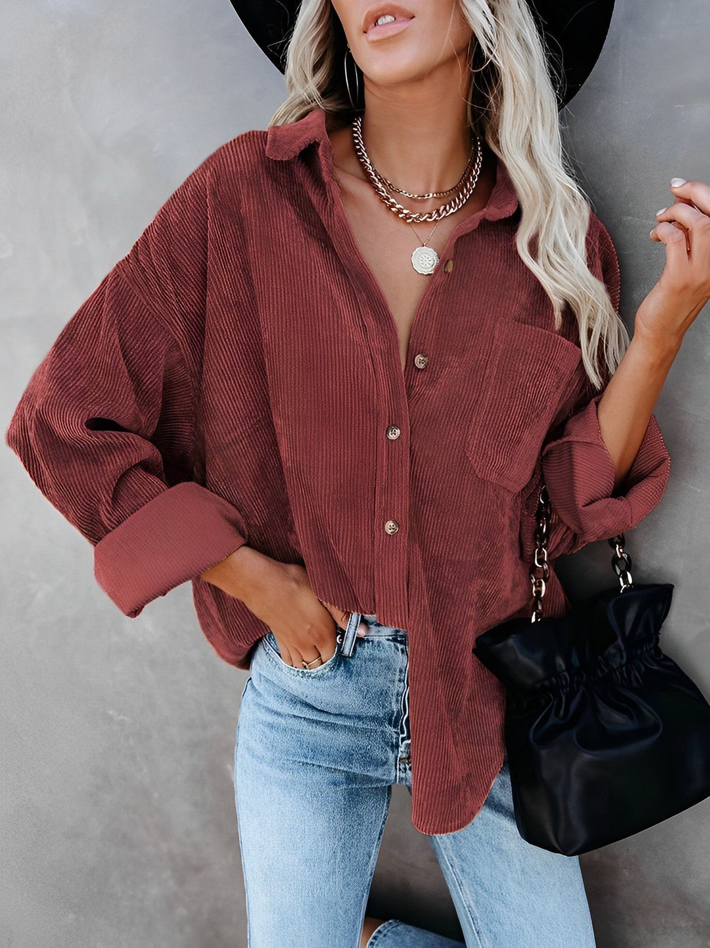Valentina - Elegante Cord-Jacke