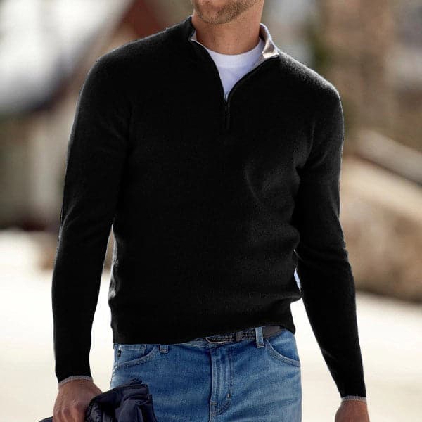 Boris - Stylischer Herrenpullover mit Reißverschluss