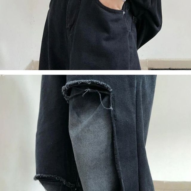 Lässige Cargohose mit ausgefransten Akzenten