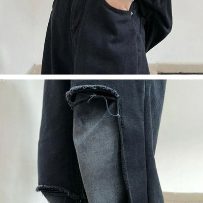 Lässige Cargohose mit ausgefransten Akzenten