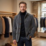 Carter – Elegante Herrenjacke mit Vintage-Charakter in Grau