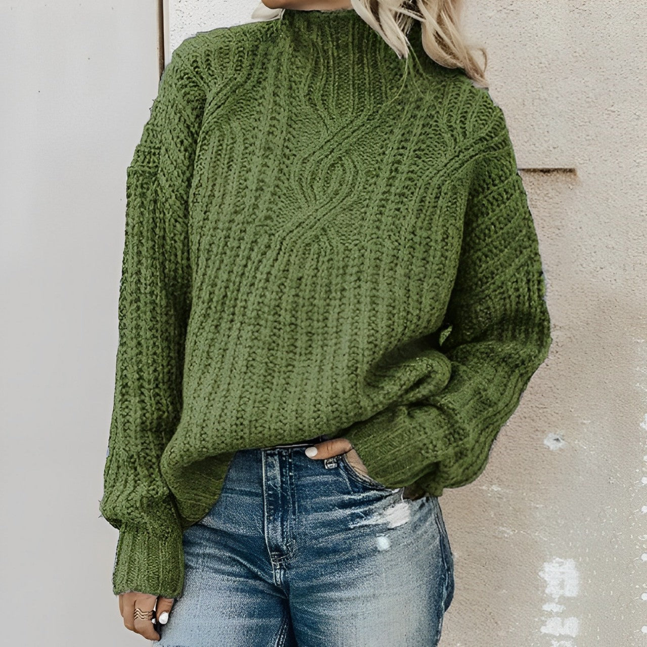 Lovisa - Gemütlicher Rollkragenpullover aus lockerem Strick