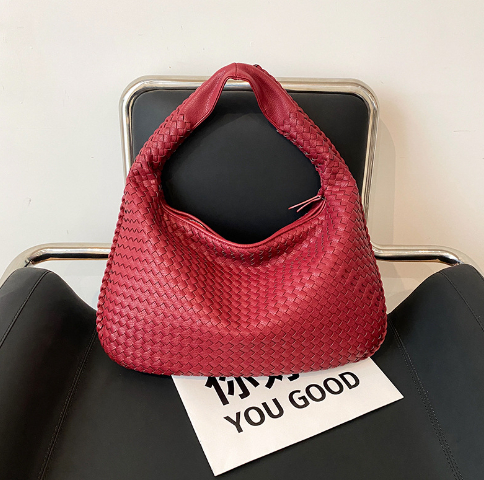 Estelle - Große handgewebte Schultertasche für Damen