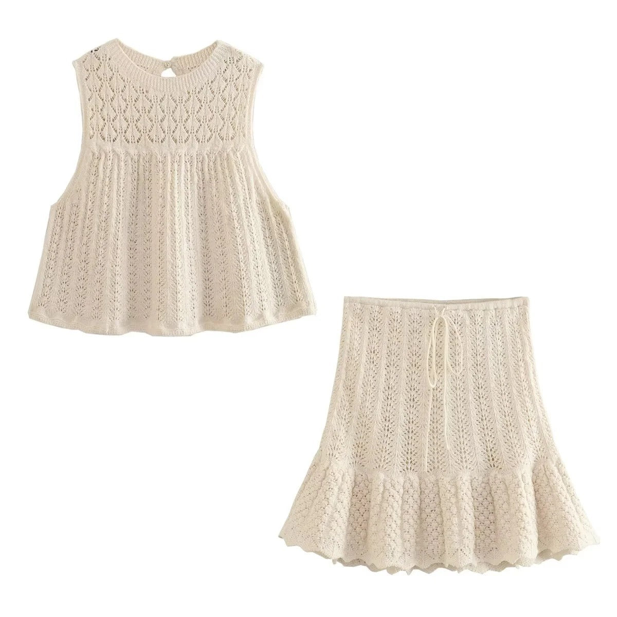 Gracey - Mesh-Set mit Top und Minirock