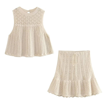 Gracey - Mesh-Set mit Top und Minirock