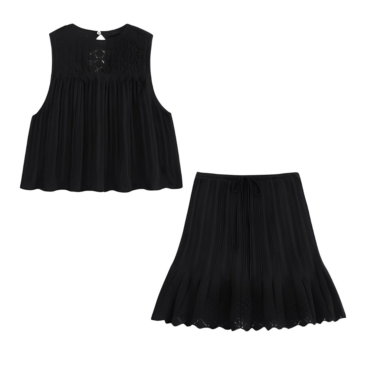 Gracey - Mesh-Set mit Top und Minirock
