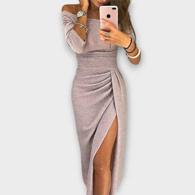 NELLI - ELEGANTES KLEID MIT SCHULTERFREIEM DESIGN