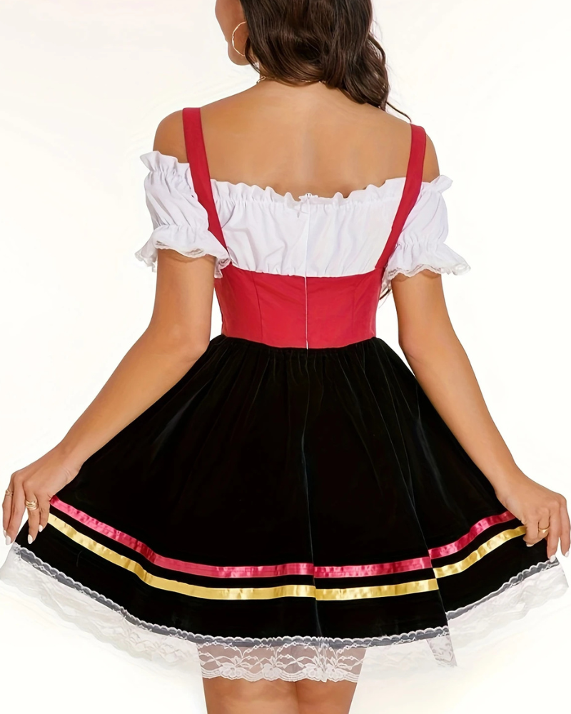 Damen Traditionelles Bayerisches Trachtenkleid | Mini