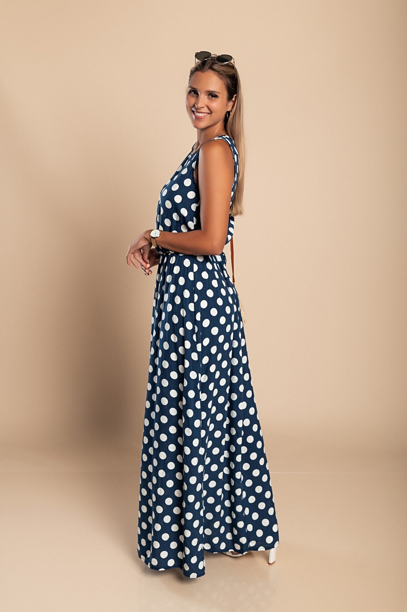 Lola - Polka Dot Maxi Dress