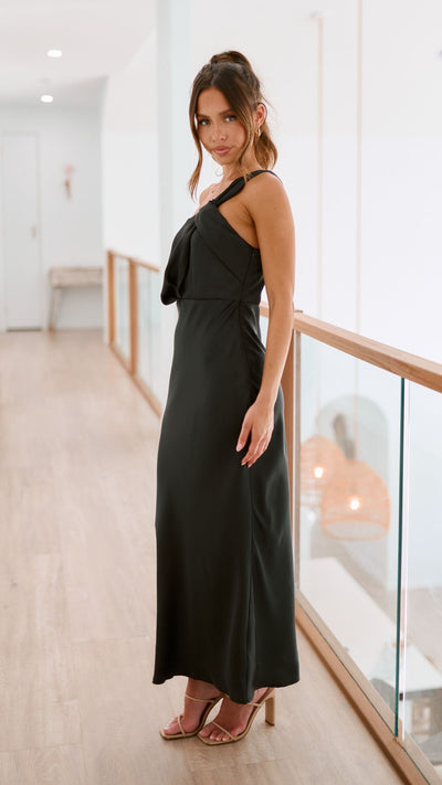 Annika - Schwarz Maxikleid