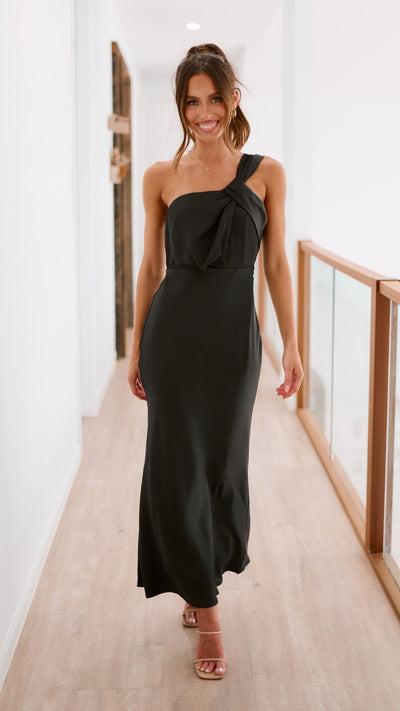 Annika - Schwarz Maxikleid