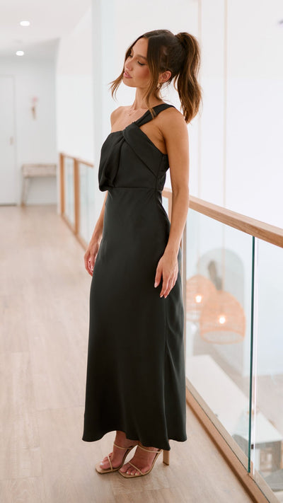Annika - Schwarz Maxikleid