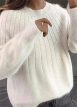 Drusilla |  Flauschiger Kaschmir-Strickpullover in Weiß