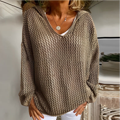 Melissa - bequemer Kapuzenpullover aus Strick